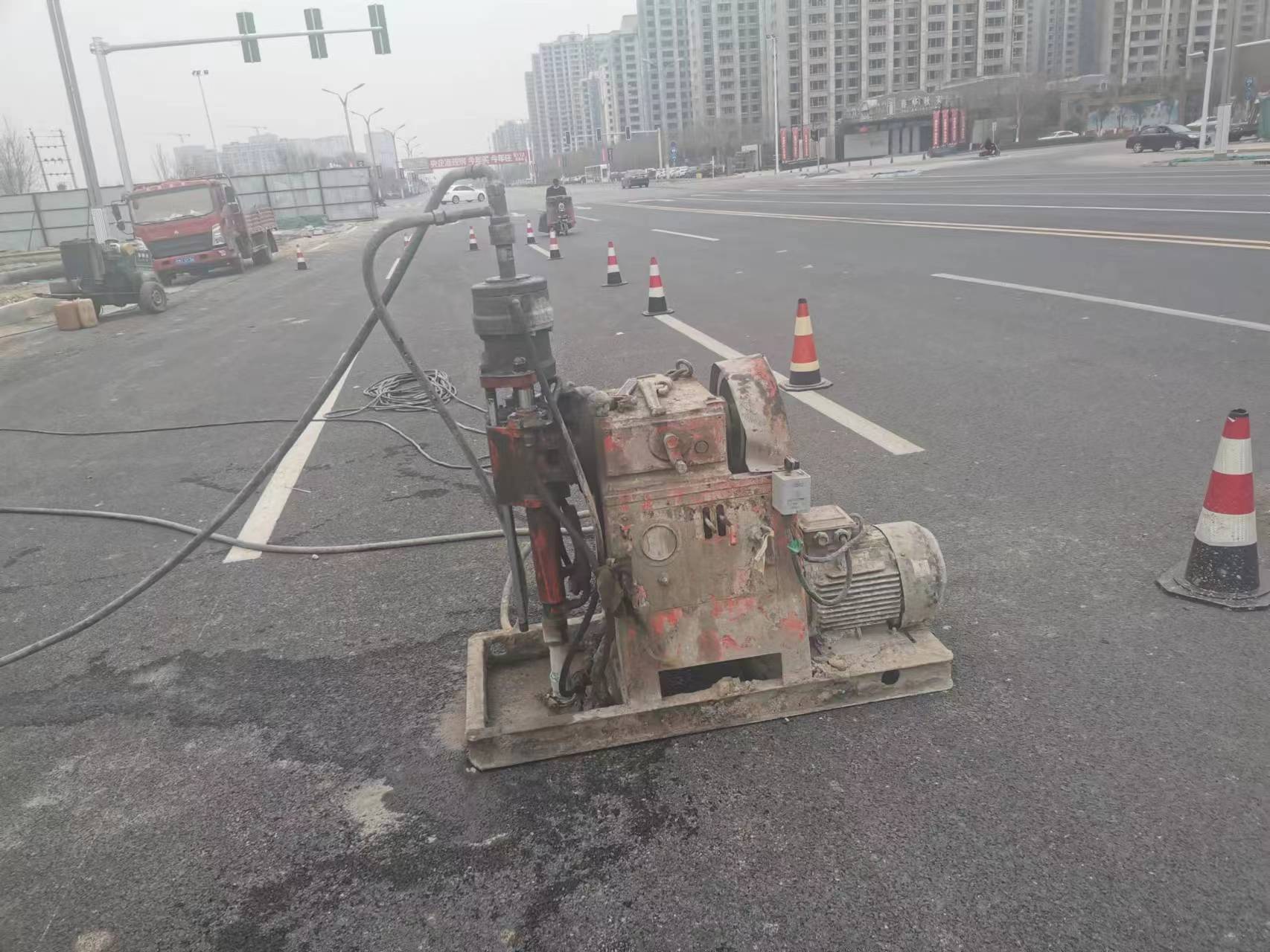 细水乡路基注浆