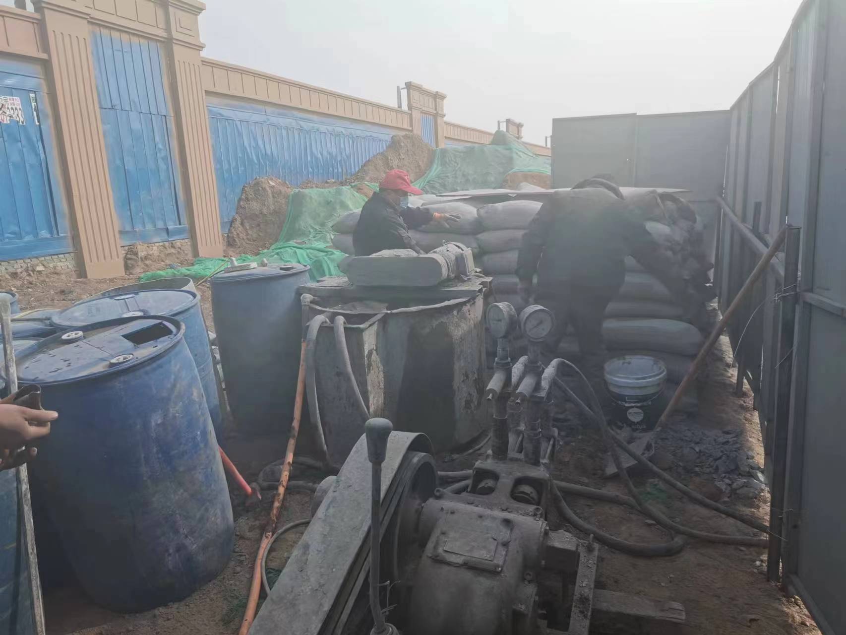 细水乡房屋下沉注浆